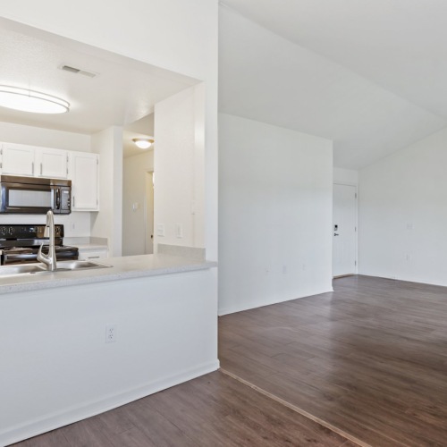 Vacant aparment with white walls