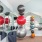 Room full of workout balls and mirrors